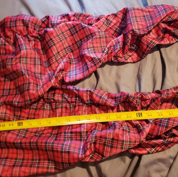 Unisex Black & Red Pants Hot topic String to pull - Picture 3 of 8